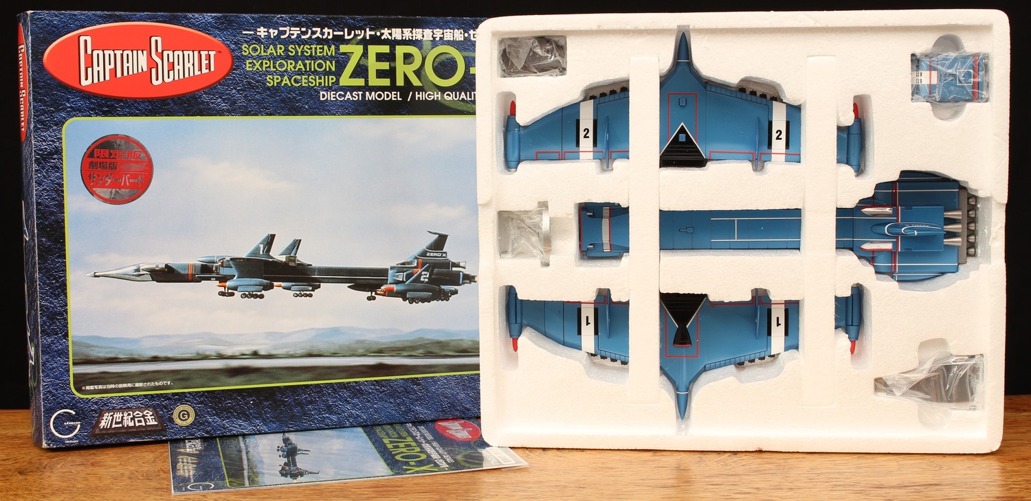 Sci-Fi, Gerry Anderson, Captain Scarlet - a Granada Ventures Chinese diecast model, SGM-21 Zero-X Solar System Exploration Spaceship, boxed with original inner polystyrene packaging pieces and literature