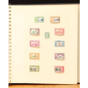Stamps - GVI - QEII BWI commonwealth collection, in binders, full and part sets, many high values, mounted mint