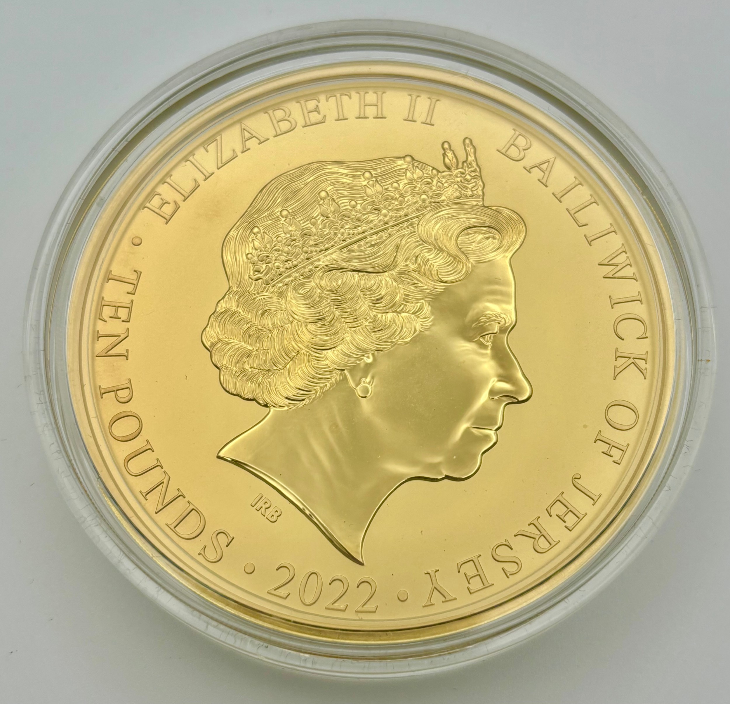 Gold proof coins - 22ct gold The RBL Remembrance ten pound 5oz coin, 155.53g, limited edition 2/10, 2022, certificate of authenticity, lined case