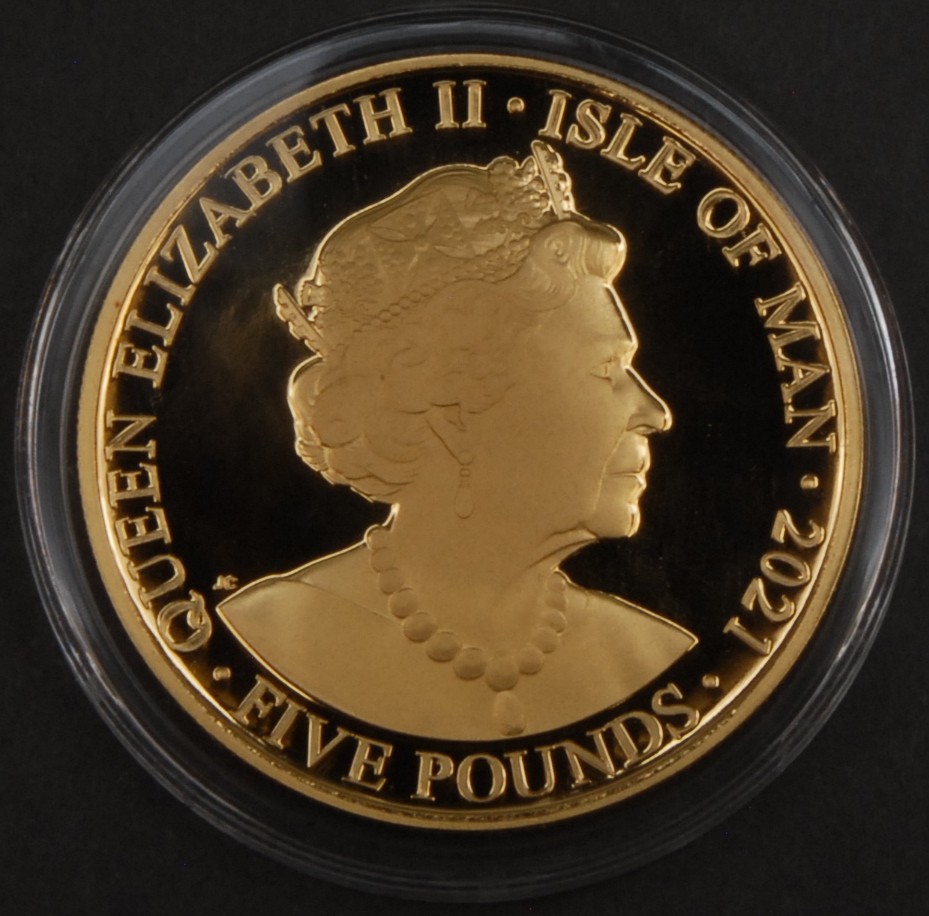 Gold proof coins - Tower Mint Ltd, 24ct gold Celebrating the 10th Anniversary of the Duke and Duchess of Cambridge five pound, 31.1g, limited edition 36/99, 2021, certificate of authenticity, lined case and cardboard sleeve