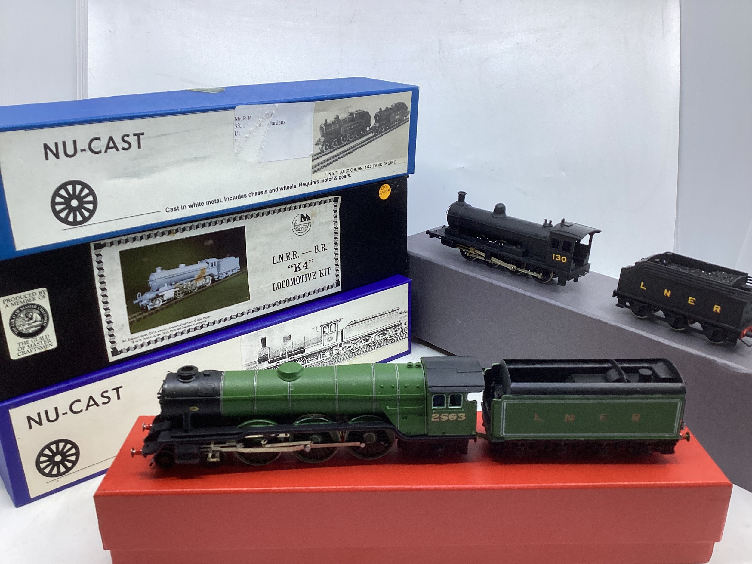 DJH Model Loco and Nucast and others completed metal kit loco and tender sets principally LNER models (5)