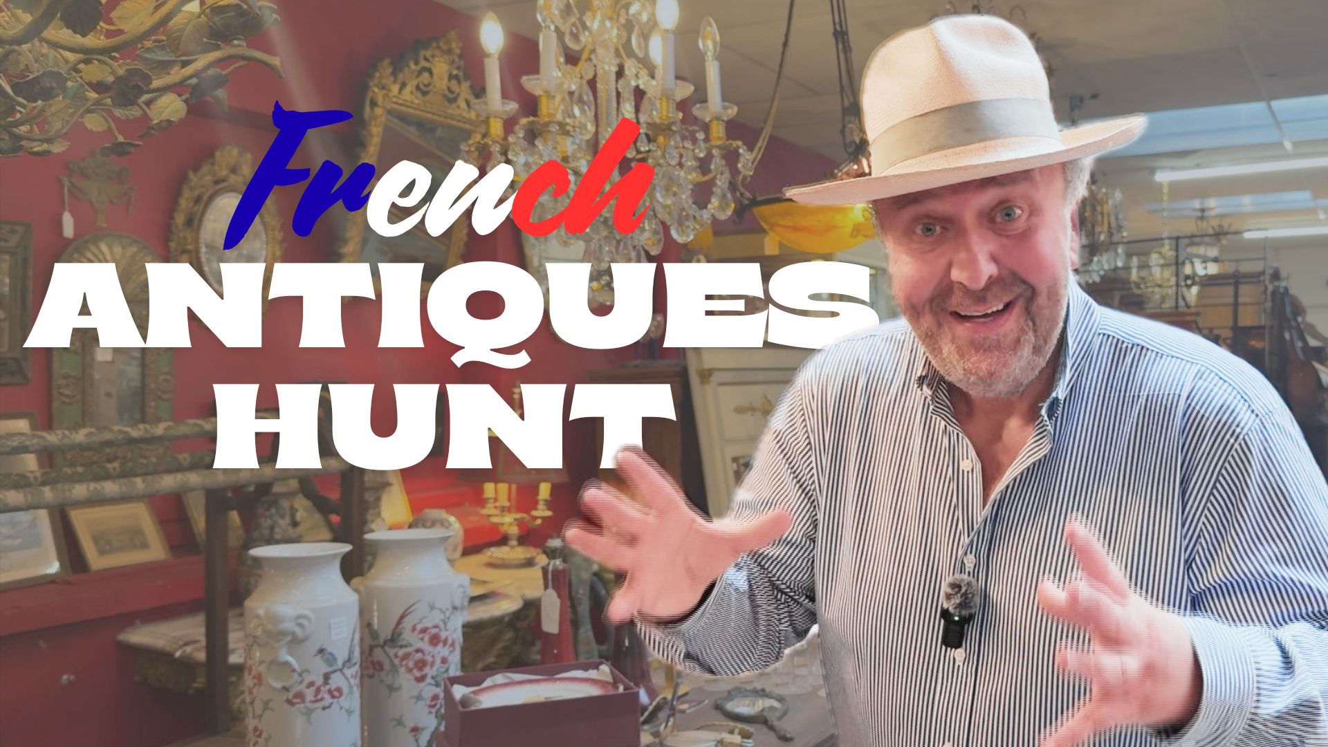 ANTIQUES HUNT at a French BROCANTE & AUCTION action Image